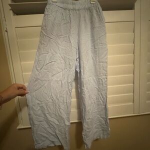 Striped Wide-Leg Pants